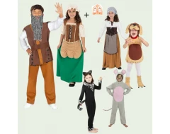 Комплект детски костюми „Дядо и ряпа“ за представления
