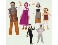 Театрален комплект детски костюми „Дядо и ряпа“ 