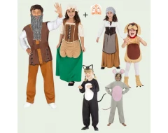 Комплект детски костюми „Дядо и ряпа“ – всички герои