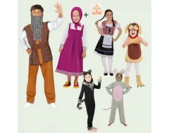 Детски костюми „Дядо и ряпа“ за сцена