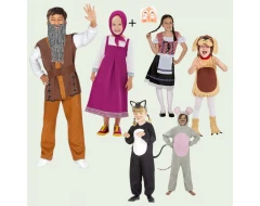 Костюми за деца по приказката „Дядо и ряпа“