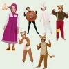 Детски костюми за приказката Житената питка комплект - бабата, питката, заека, лисицата, вълкът, меяката