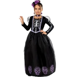 Детски костюм на Ла Катрина (La Catrina)  за момичета
