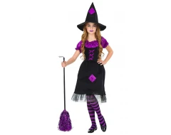 Висококачествен костюм на вещица за момичета - 08190