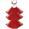 Празничен детски комплект за Цветница с цветен венец за глава и пола туту