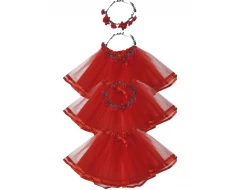 Празничен детски комплект аксесоари за Цветница в червен цвят