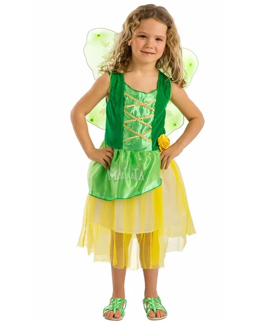 Карнавален детски костюм за приказен герой - феичката Tinker Bell 68141