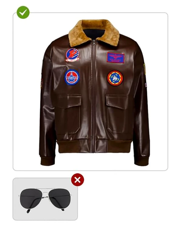кожено яке маверик top gun пилотско яке мъже