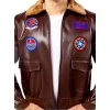 кожено яке маверик top gun пилотско яке мъже