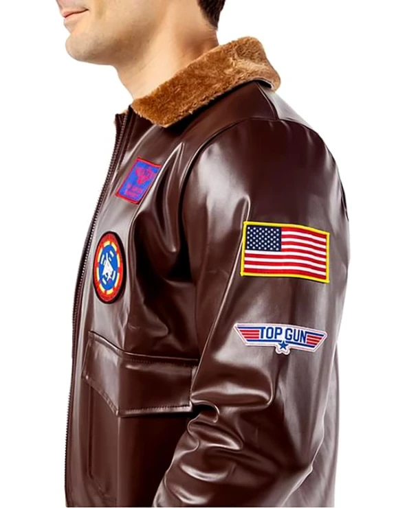 кожено яке маверик top gun пилотско яке мъже