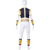костюм пауър рейнджър/power ranger бял втора кожа