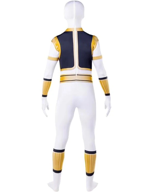 костюм пауър рейнджър/power ranger бял втора кожа