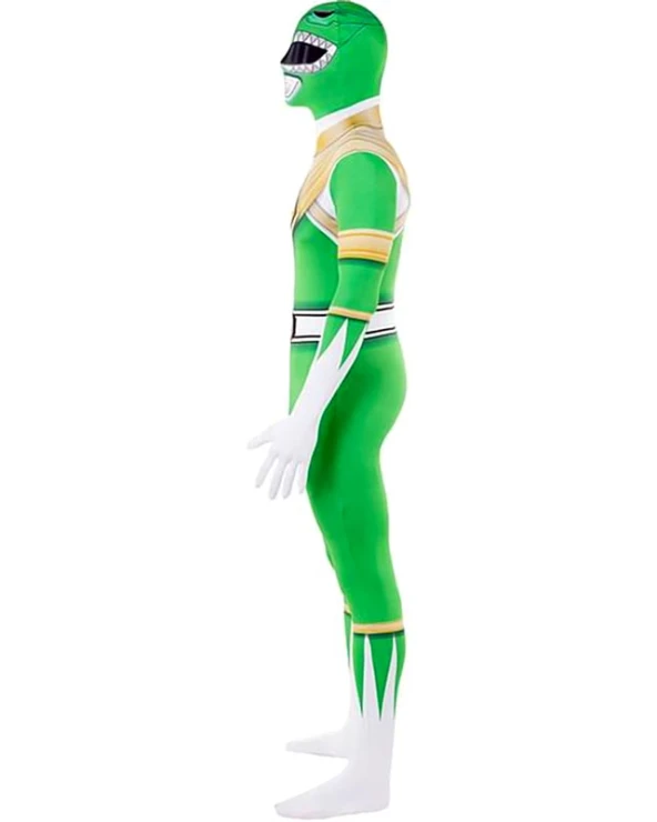 зелен power ranger костюм втора кожа мъж