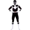 мъжки костюм power ranger черен втора кожа
