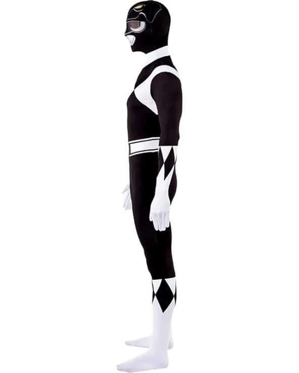 мъжки костюм power ranger черен втора кожа