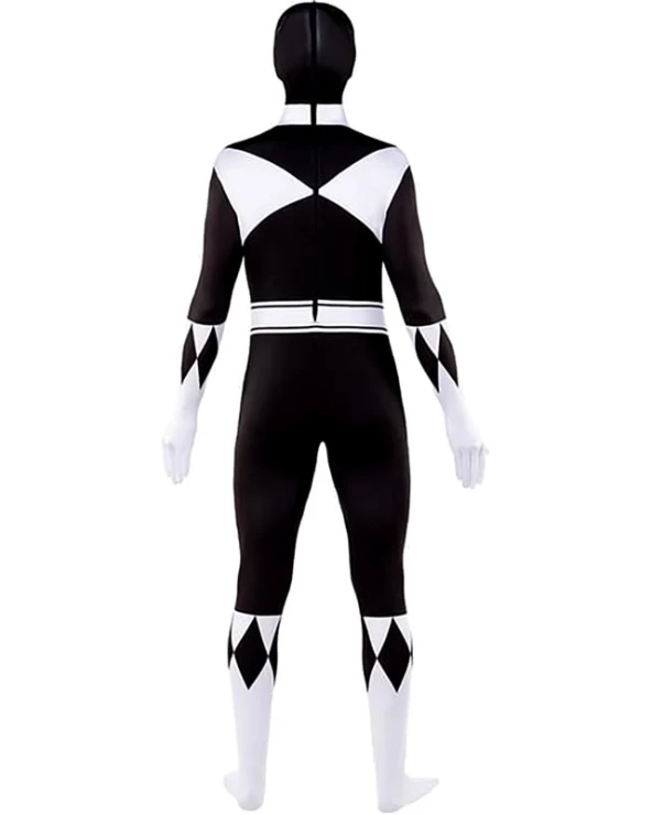 мъжки костюм power ranger черен втора кожа
