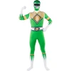 зелен power ranger костюм втора кожа мъж