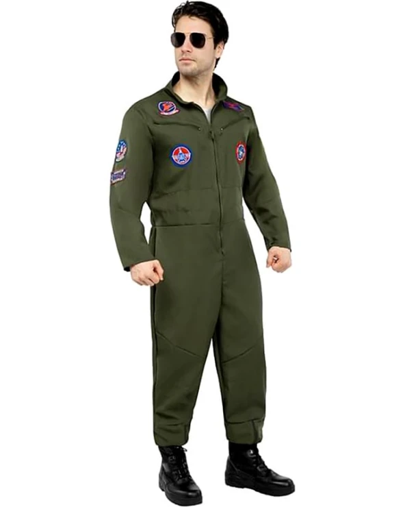 мъжки костюм авиационен пилот top gun гащеризон