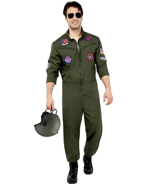 мъжки костюм авиационен пилот top gun гащеризон