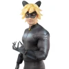 Мъжки костюм на Cat Noir Черния котарак от Ladybug - гащеризон с камбанка, перука с ущи, маска, колан, ръкавици, прасцови ленти