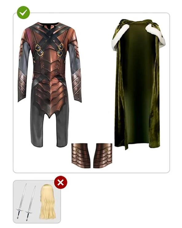 костюм drizzt dungeons dragons възрастни елф