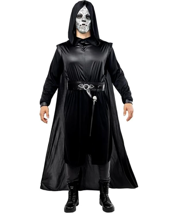 Мъжки костюм на Смъртожаден Death Eater от Хари Потър с роба, качулка и маска