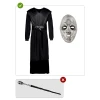 Мъжки костюм на Смъртожаден Death Eater от Хари Потър с роба, качулка и маска