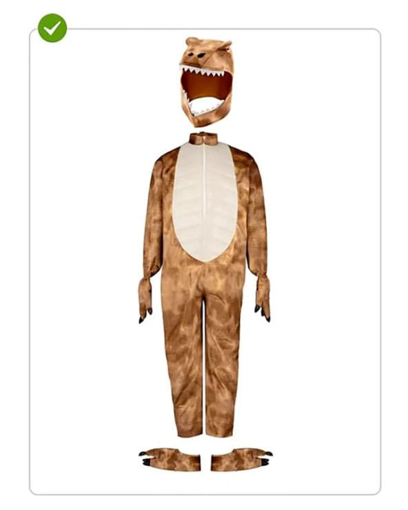 костюм динозавър T-Rex за възрастни карнавален