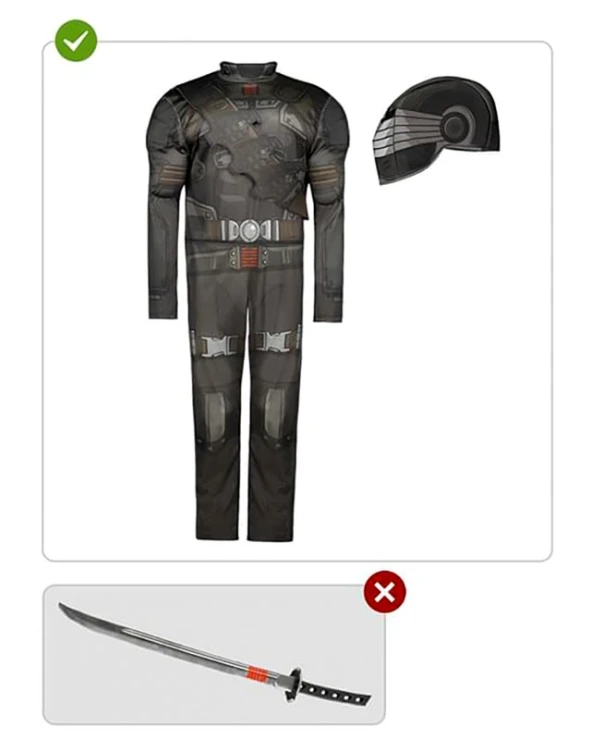 костюм snake eyes gi joe възрастни нинджа