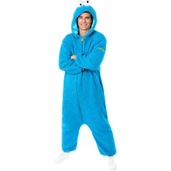Мъжки костюм за възрастни на Бисквитеното чудовище (Cookie Monster) - Улица Сезам (Sesame Street)