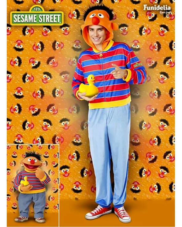 Мъжки костюм на Ърни Ernie от Улица Сезам