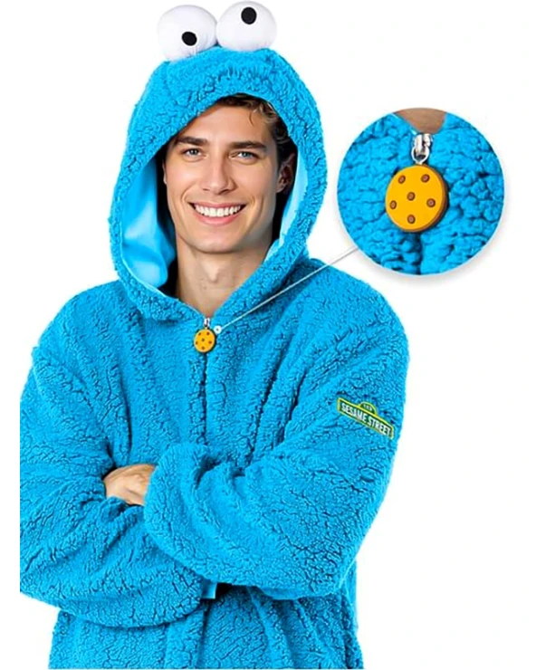 Мъжки костюм на Бисквитеното чудовище Cookie Monster