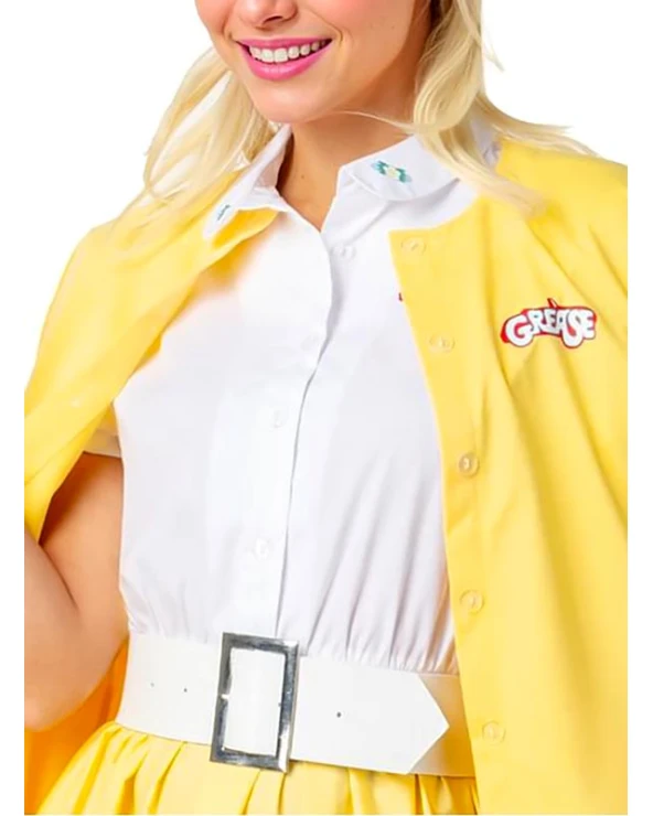 Дамски карнавален костюм Sandy Olsson Good Sandy от филма Брилянтин Grease с яке, рокля и колан