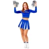 дамски син костюм мажоретка cheerleader комплект