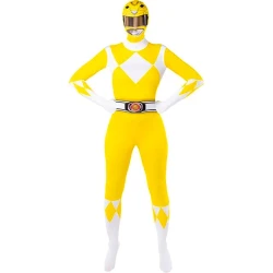 Дамски костюм на Пауър Рейнджърс/Power Rangers  втора кожа в жълт цвят