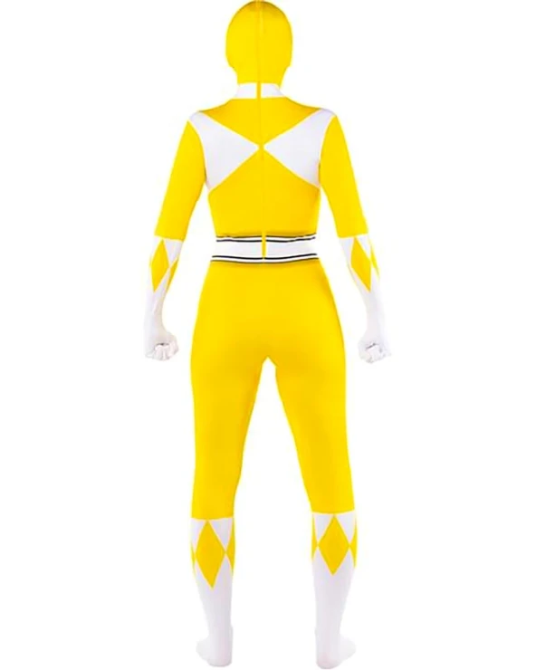жълт power ranger костюм втора кожа жена