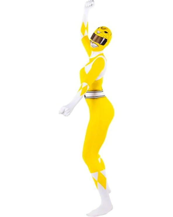 жълт power ranger костюм втора кожа жена