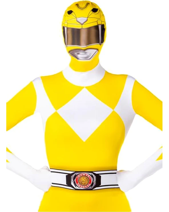жълт power ranger костюм втора кожа жена