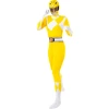 жълт power ranger костюм втора кожа жена