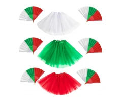 Тематичен дамски комплект с ветрила за 3-ти март - 9бр.