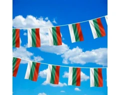Гирлянд с националния флаг на България