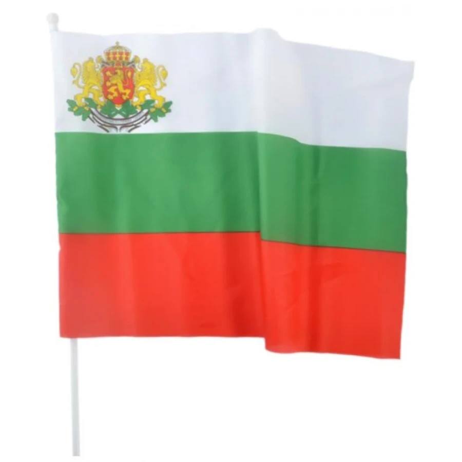 Национален флаг България с герб 30x50 см