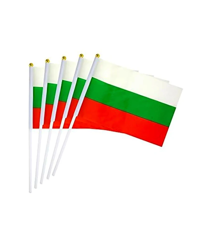 Национален флаг България 20x27 см – 10 броя