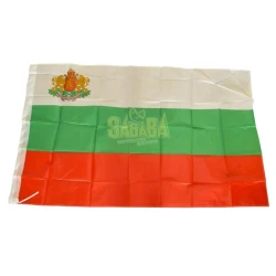 Национален флаг на България с герб (58 × 88 см)