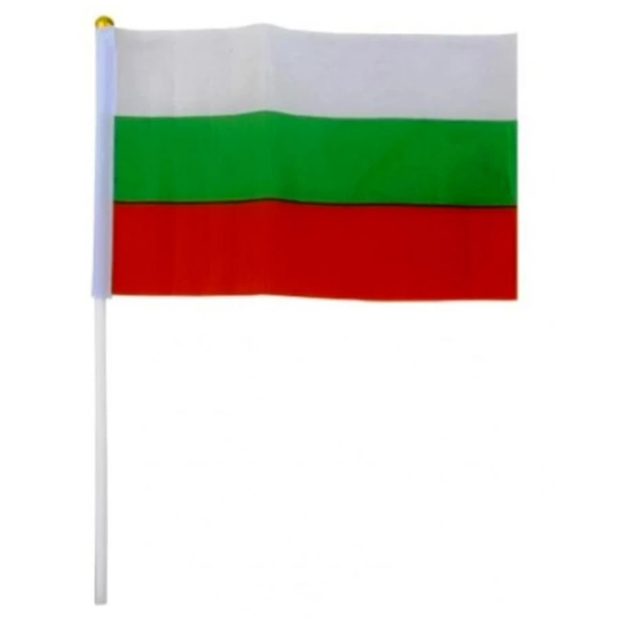 Национални флагчета България с колче 21x14 см – 20 броя