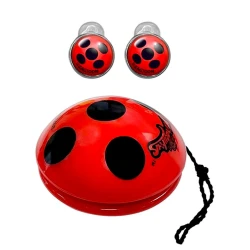 Комплект на Калинката (Ladybug) с йо-йо и обеци – Калинката и Черния котарак