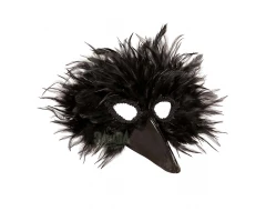 Карнавална маска с пера за гарга 00580