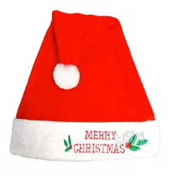 Коледна шапка с надпис Merry Christmas