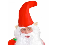 Карнавална шапка за джудже/гном в червен цвят