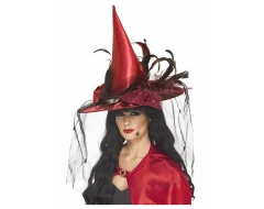 Карнавална вещерска шапка делукс 36720